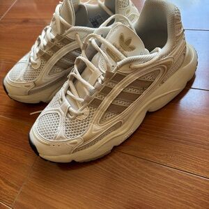 adidas White and Cream Women's Sneakers